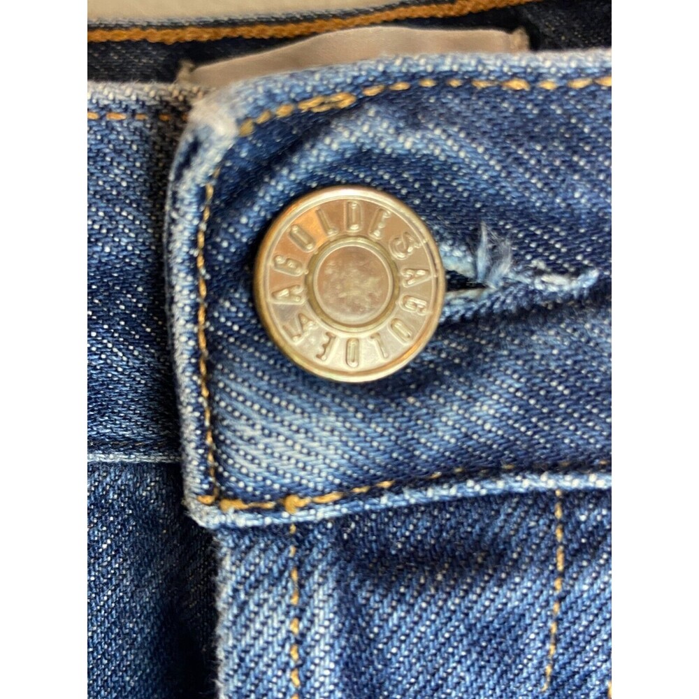 Agolde Womens Jeans Blue Size 25 Medium Wash Solid Button Mid Rise 5-Pocket - Picture 5 of 7
